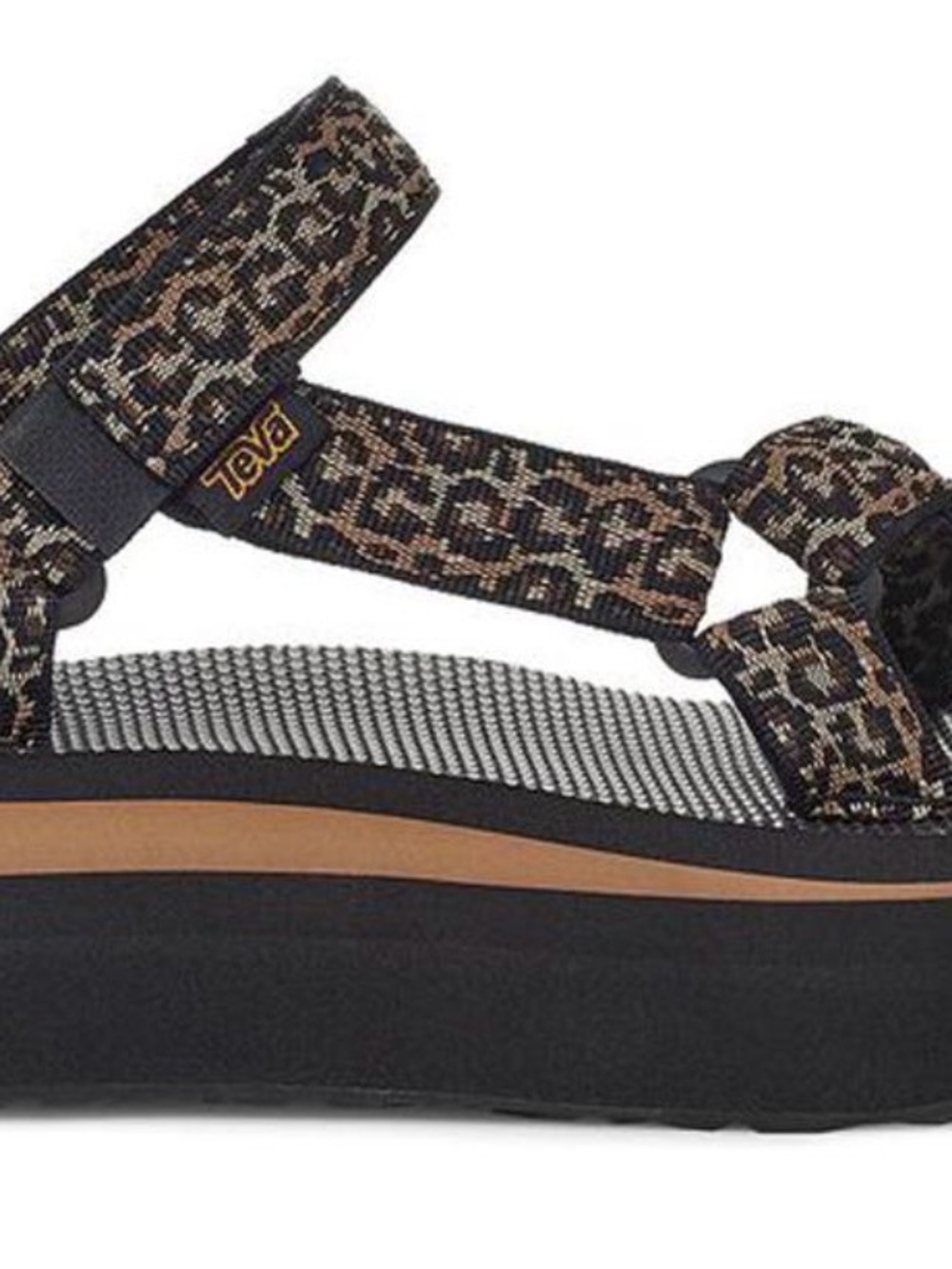 Teva Women’s Leopard-Print Platform Sandal - Black & Brown